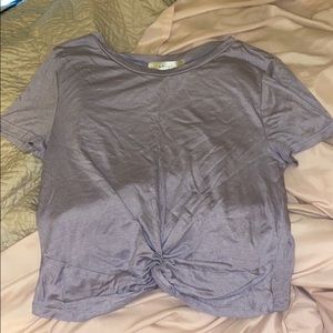 Urban Outfitters Tops - lavender crop top with tie front Urban Outfitters Tops - lavender crop top with tie front